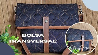 Bolsa transversal diferente e fácil [upl. by Giffard]