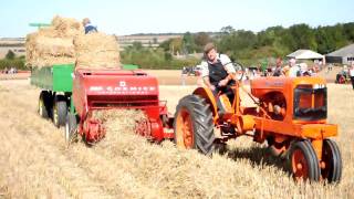 Allis Chalmers amp McCormick Baler at Little Casterton [upl. by Owades151]