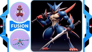 Greninja  Bisharp Fusion Meet Pokemon NinjaBi  pokemon fusion 9xuf [upl. by Nilesoy450]