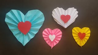 ROSETONES DE PAPEL CON FORMA DE CORAZON 2 técnica diferentes para hacerlos [upl. by Lud]