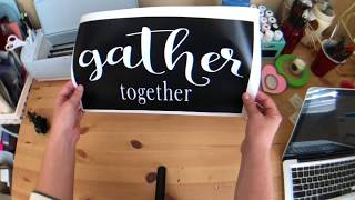 How to Make a Vinyl Stencil with Cricut Design Space [upl. by Llertnad]