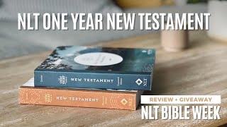 NLT One Year Bible New Testament  Review  Giveaway [upl. by Nnylasor]