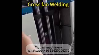 Cross flow fan ultrasonic welding machineultrasonicweldingmachine [upl. by Yemrots869]