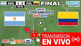 Argentina vs Colombia en vivo Donde Ver Partido Argentina vs Colombia Final Copa América 2024 HOY [upl. by Annayi255]