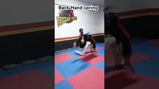 Back Hand Spring selfdefence mma martialarts fightingtechniques shorts taekwondo bredanfou [upl. by Nomed990]