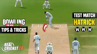 Test Match Bowling Trick For Real Cricket 24  New Update  How To Take Wicket In Rc24  Hindi [upl. by Jr]