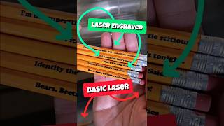 Easy Diy Laser Engraved Pencil Template lasercraft laserengraving lasermachine [upl. by Lerrehs]