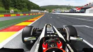 rFactor  F1 2013 Belgium GP SpaFrancorchamps  Kimi Raikkonen Onboard HD [upl. by Ferrand]