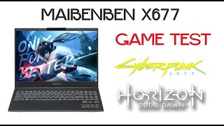 Ноутбук MAIBENBEN X677 AMD Ryzen 7 7735H  RTX 4060 Игровой тест [upl. by Izak]