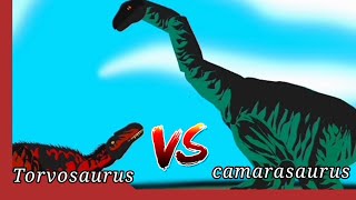 Torvosaurus VS Camarasaurus  Dinosaurs Battle S2  EP7 [upl. by Ailuy]