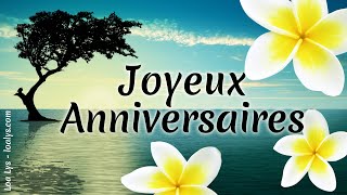 JOYEUX ANNIVERSAIRE  Jolie carte virtuelle danniversaire [upl. by Neelik]