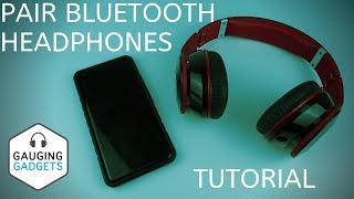 How to Pair Bluetooth Headphones to Phone  Android Bluetooth Earbud Pairing Tutorial [upl. by Lezti]