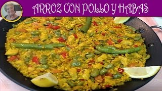 ARROZ CON POLLO Y HABAS  Recetas de Cocina [upl. by Asusej]