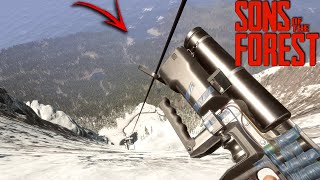 Ziplining Halfway Across the Map  S2EP19  Sons of The Forest [upl. by Hallagan]