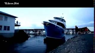 Watch the moment brandnew 10MILLION yacht capsizes while being launched for new owner [upl. by Eelyrehc887]