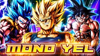 WILL THIS WORK A FULL MONO YEL TEAM UNLEASHED ONTO PVP  Dragon Ball Legends [upl. by Georgeanna]