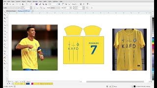 KAFD Football Design Free Cdr For Sublimation Sports T Shirts Link In Description [upl. by Yecaw]