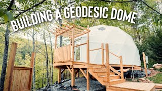 Building A Geodesic Dome  Luxury Glamping Dome [upl. by Fattal743]