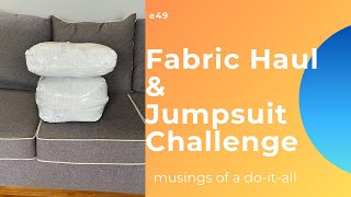 Fabric Hauls and a Returning Sewing Challenge for 2024 SewRompJumpPlay2024 [upl. by Nwahsel]