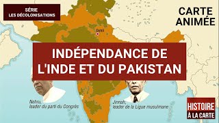 Les décolonisations  Indépendance de lInde et du Pakistan [upl. by Dranoc]