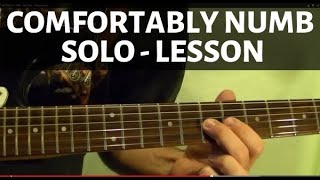 Comfortably Numb Solo  Pink Floyd  Guitar Lesson [upl. by Magda271]