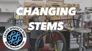 How to remove and replace a stem on a threadless headset and fork steerer tube [upl. by Eulalee420]