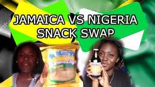 JAMAICA VS NIGERIA SNACK SWAP [upl. by Claybourne]