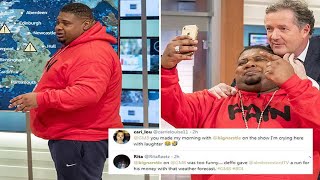 Good Morning Britain viewers in hysterics after grime star Big Narstie presents the weather forecast [upl. by Tiebout]