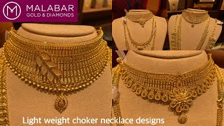 Malabar gold choker necklace designs  Choker necklaces  Gold choker necklace collections  Choker [upl. by Emyle385]