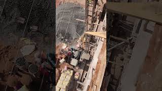 Placing concrete to Formwork slab concrete formwork civil construction cementconcretebuilding [upl. by Dawson]