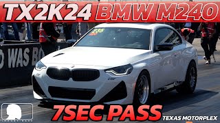 1500HP AWD BMW M240i vs Supra GR at TX2K24 Texas Motorplex [upl. by Ogaitnas]