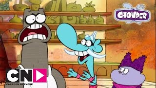 Sznycel i stalowe ciastka  Chowder  Cartoon Network [upl. by Annawit389]