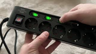 Brennenstuhl Euro Power Strip Individually Switchable 6Way with 2Pin Switches [upl. by Friday]