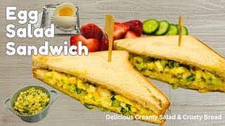 Delicious Creamy Egg Salad Sandwiches egg food sandwich [upl. by Carlynn]