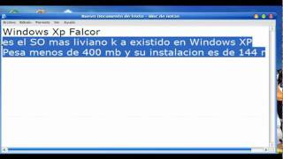 El windows mas liviano en XP falcor [upl. by Tirrag196]