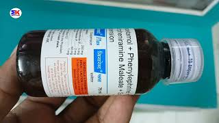 Sinarest Plus Suspension  Chlorpheniramine Maleate Paracetamol Phenylephrine Sodium Menthol Syrup [upl. by Joline]