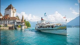 Switzerland 🇨🇭 Ship tour on Lake Thunersee [upl. by Mezoff]