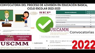 LISTA LA CONVOCATORIA ADMISIÓN DOCENTE 2022 TODOS LOS DETALLES AQUÍ FUTURO MAESTR NUEVO INGRESO [upl. by Lyrak]