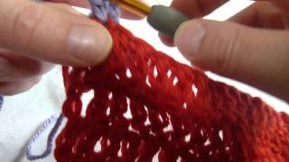 Stitch Scene How to crochet the Reverse Single Crochet rev sc alias Crab Stitch [upl. by Airdnas]