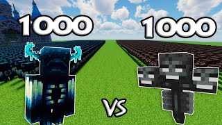 25 Wither Vs 25 Warden In Minecraft [upl. by Enixam]