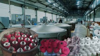 polyester dyeing process in factory dyeing polyester yarn [upl. by Nedrud]