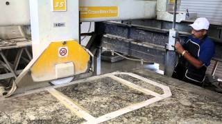 Cutting Step 3 Granite Fabrication Process [upl. by Leopold496]