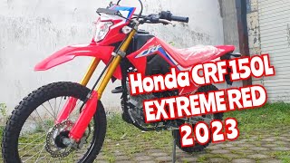 HONDA CRF 150 L WARNA MERAH 2023 ‼️ EXTREME RED ‼️ [upl. by Auohc627]