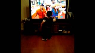 Baby dancing to The Fresh Beat Band [upl. by Gault]