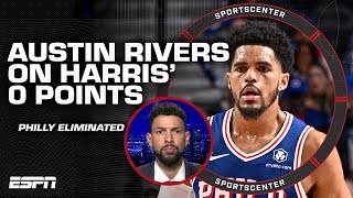 Youre paying him 180M  Austin Rivers unhappy with Tobias Harris 0 PTS in Game 6  SportsCenter [upl. by Atinus]