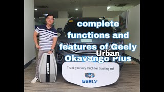 GEELY OKAVANGO URBAN PLUS FUNCTIONS AND FEATURES [upl. by Ellinej]