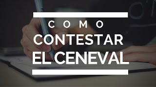 Como Contestar el CENEVAL Curso Online [upl. by Skipper990]