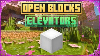 HOW TO USE ELEVATORS IN OPENBLOCKS ELEVATOR 1210  ADDON  MINECRAFT BEDROCK [upl. by Hux705]