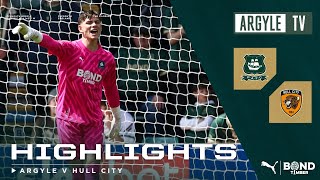 Plymouth Argyle v Hull City highlights [upl. by Ecnarrot]