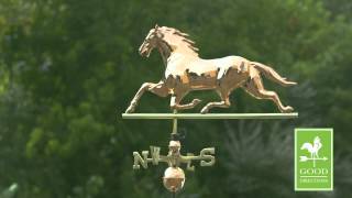 Good Directions 580P Horse Weathervane  Polished Copper [upl. by Aushoj]